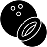 noce di cocco pieno icona