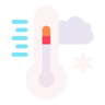 寒冷天气 flat 图标