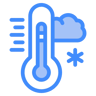 clima frio two-color icono
