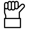 жест рукой line иконка