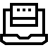 comentario line icono