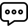 评论 线条 图标