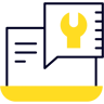 laptop repair two color icon