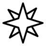罗盘 线条 图标