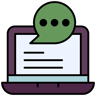 laptop lineal color icon