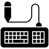 Computer-Bedienfeld gefüllt Icon