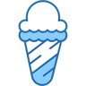 cono due colori icona