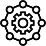 社交网络 线条 图标