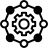 社交网络 双色调 图标