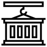 海运集装箱 line 图标