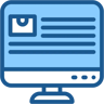 Gestión de contenidos two-color icono