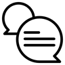 chat line icon