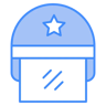 Polizist two-color Icon