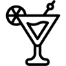 cocktail line icon