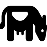 奶牛 填充 图标