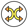 arrows lineal color icon
