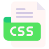 css file flat icon