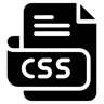 CSS-Datei gefüllt Icon