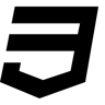 css3 filled icon