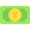 chinesischer Yuan flach Icon