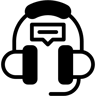 customer support duotone icon