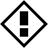 خطر ثنائي اللون أيقونة