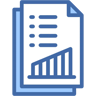 data analysis two color icon