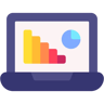 business analytics flat icon