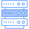 server rack two color icon