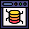 database lineal-color icon
