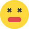 dead emoji flat icon