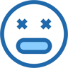 emoji morto due colori icona