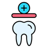 dental care lineal-color icon