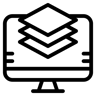 التصميم الجرافيكي line أيقونة