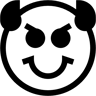 devil emoji duotone icon