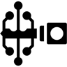 digital key filled icon