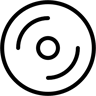 光盘 线条 图标