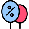 discount lineal color icon