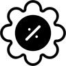 indirim duotone simge