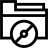 carpeta line icono