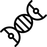 DNA linea icona