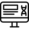 DNA linea icona