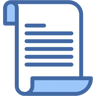 documento dos colores icono