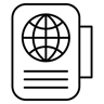 جواز سفر line أيقونة