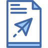 documento dos colores icono