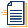 document sending two color icon