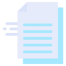 envoi de documents flat icône