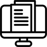 Computerdokument linie Icon