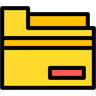 Ordner lineal farbe Icon