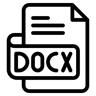 docx file line icon